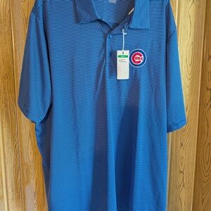 Brand New With Tags Men's Antigua Chicago Cubs Polo Shirt Size XXLarge